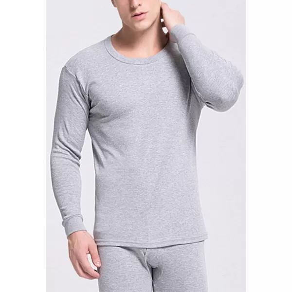 Flygo Men Thermal Underwear Set Ultra Soft Long Johns Set Base Layer Tops and Bottoms)