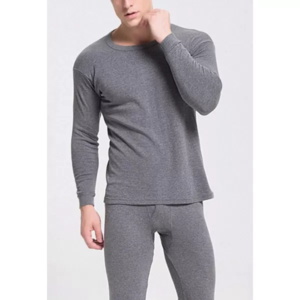 Flygo Men Thermal Underwear Set Ultra Soft Long Johns Set Base Layer Tops and Bottoms)