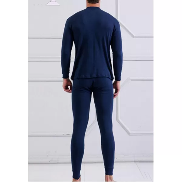 Flygo Men Thermal Underwear Set Ultra Soft Long Johns Set Base Layer Tops and Bottoms)