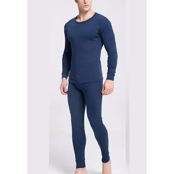 Flygo Men Thermal Underwear Set Ultra Soft Long Johns Set Base Layer Tops and Bottoms)