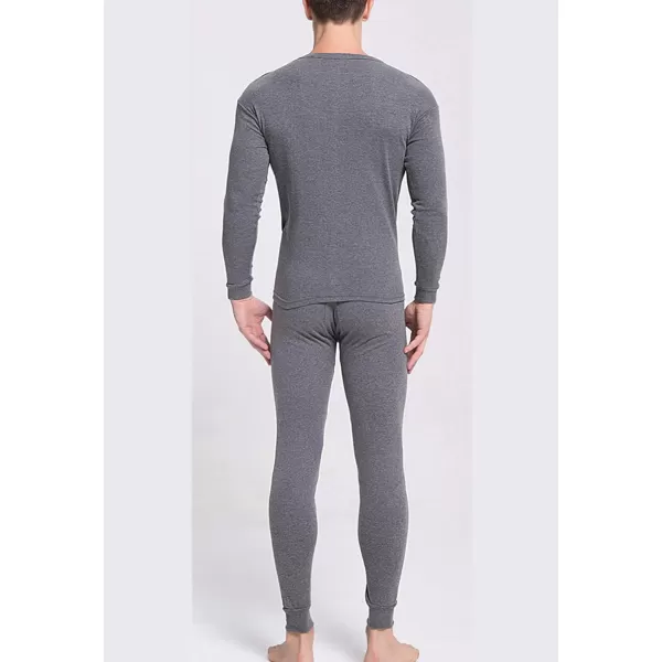 Flygo Men Thermal Underwear Set Ultra Soft Long Johns Set Base Layer Tops and Bottoms)