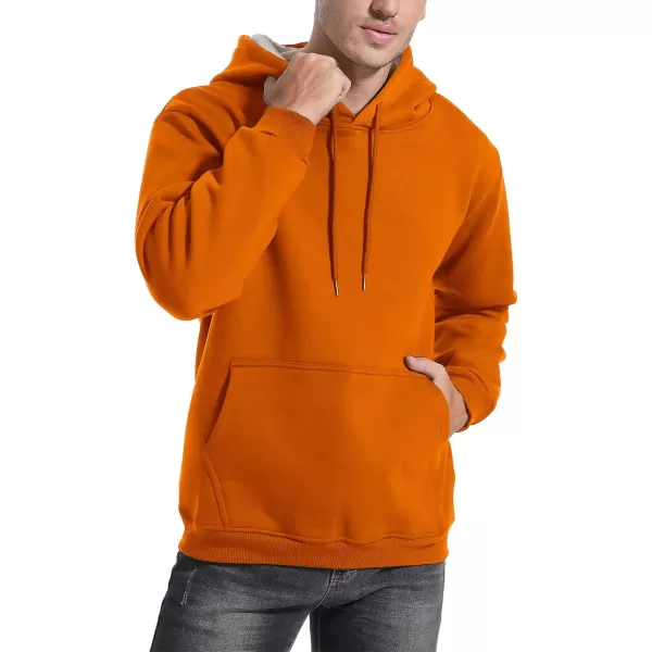 Flygo Men's Casual Fleece Sherpa Lined Hoodie Winter Warm Pullover Hooded Sweatshirt