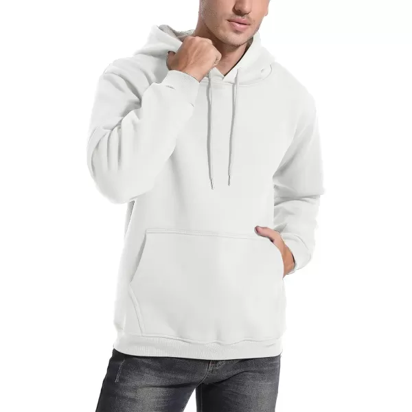 Flygo Men's Casual Fleece Sherpa Lined Hoodie Winter Warm Pullover Hooded Sweatshirt