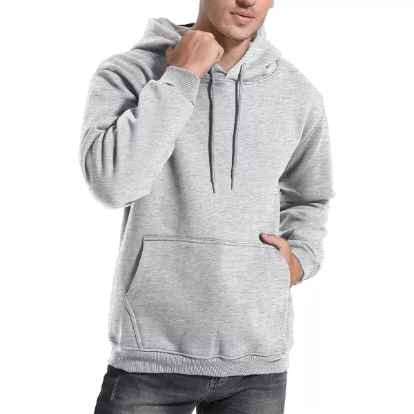 Flygo Men's Casual Fleece Sherpa Lined Hoodie Winter Warm Pullover Hooded Sweatshirt