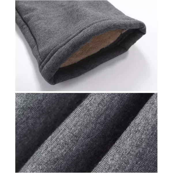 Flygo Men's Fleece Elastic Waist Sweatpants Joggers Active Sport Running Workout Pants