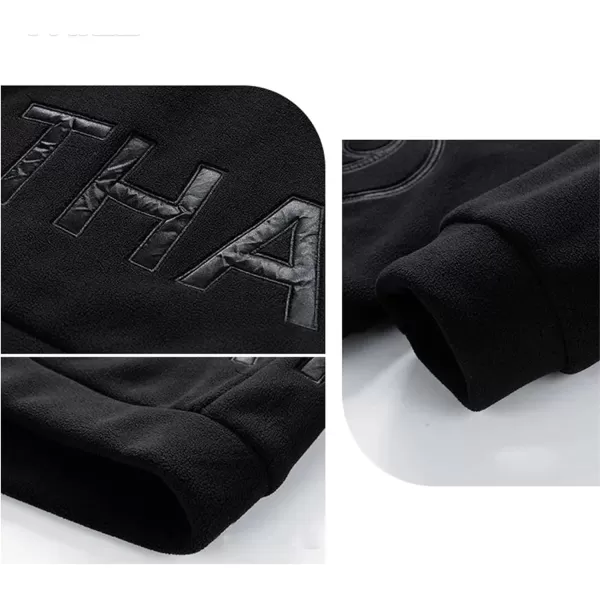 Flygo Mens Fleece Sweatshirt Sherpa Lined Oversized Half Zip Pullover Sweatshirts Tops