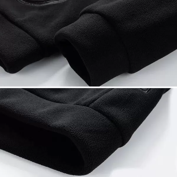 Flygo Mens Fleece Sweatshirt Sherpa Lined Oversized Half Zip Pullover Sweatshirts Tops