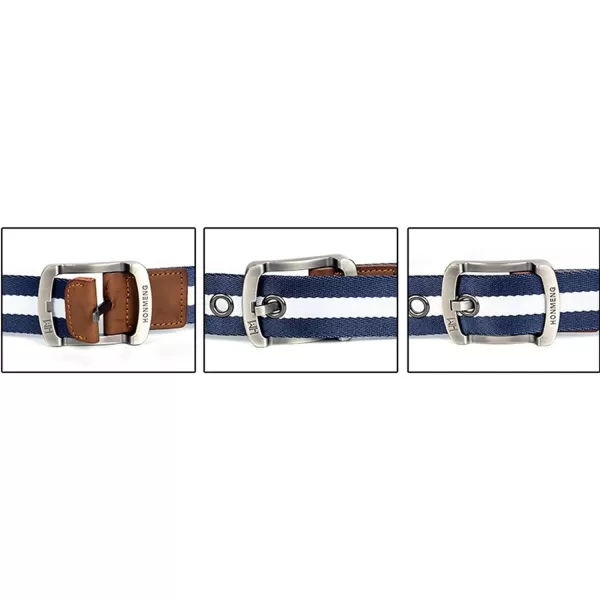 Flygo Men's Juniors Casual Braided Canvas Woven Fabric Belt