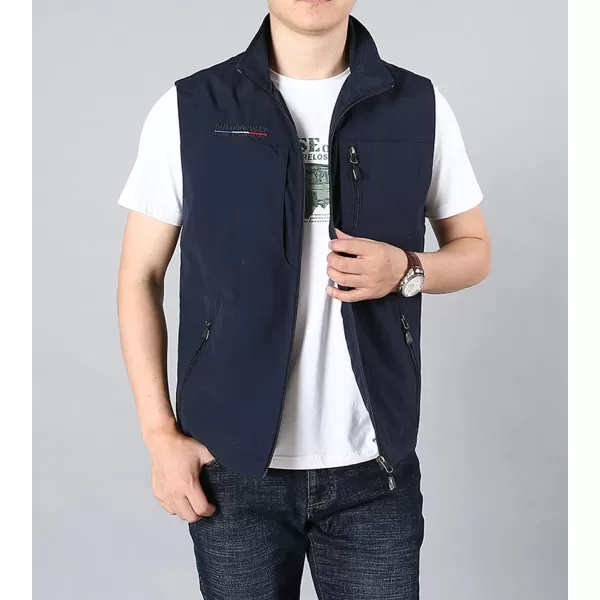 Flygo Men's Lightweight Outdoor Travel Work Fishing Vest With Multi-Pockets