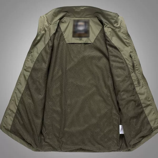 Flygo Men's Lightweight Outdoor Travel Work Fishing Vest With Multi-Pockets