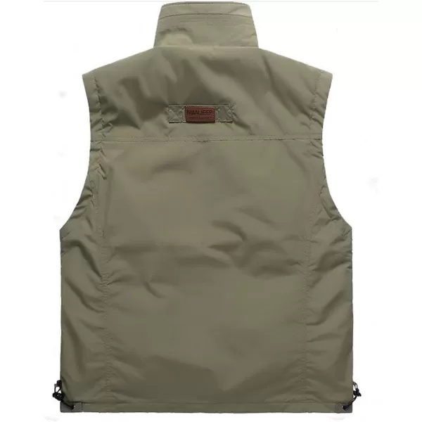 Flygo Men's Lightweight Outdoor Travel Work Fishing Vest With Multi-Pockets