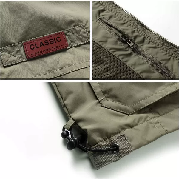 Flygo Men's Lightweight Outdoor Travel Work Fishing Vest With Multi-Pockets