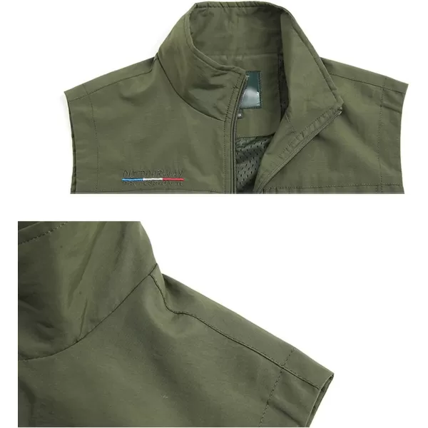 Flygo Men's Lightweight Outdoor Travel Work Fishing Vest With Multi-Pockets