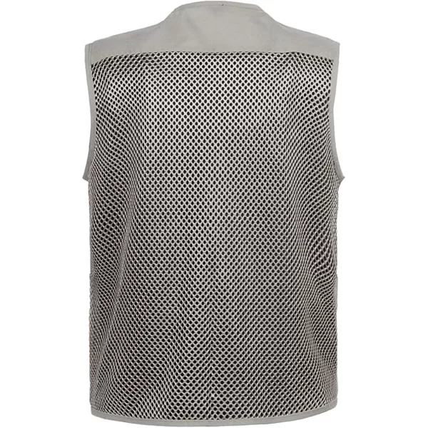 Flygo Men's Summer Mesh Fishing Vest Outdoor Photography Journalist Travel Vest with Pockets
