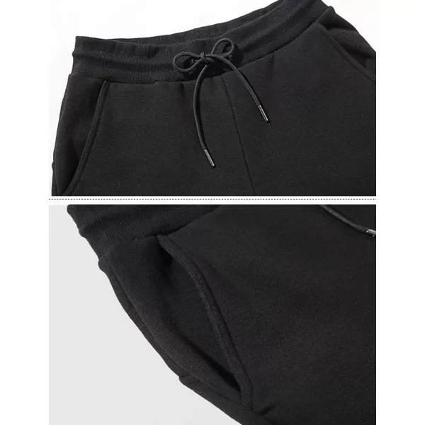 Flygo Men's Workout Running Active Joggers Pants Casual Cotton Closed-Bottom Sweatpants