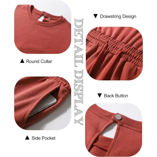 Flygo Womens Casual Jumpsuit Crewneck Cap Sleeve Long Wide Leg Pants One Piece Outfits Drawstring Romper with Pockets