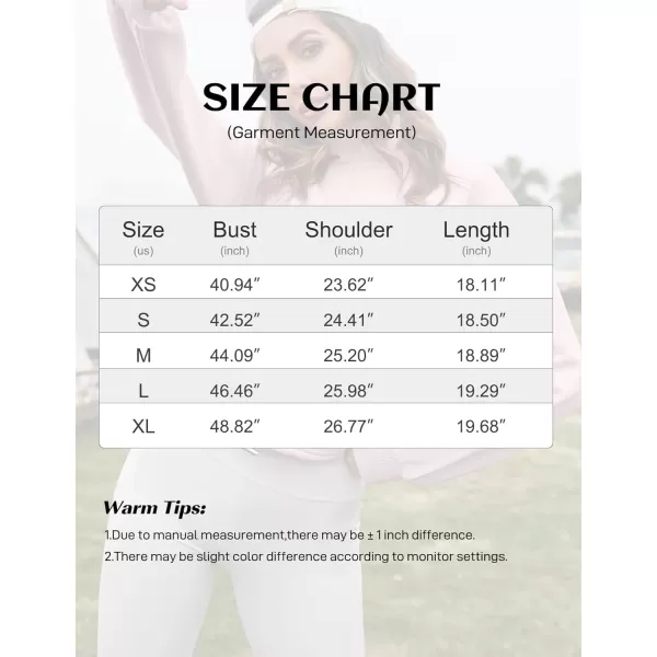 Flygo Womens Half Zip Hoodies Cropped Pullover Sweatshirt Fleece Lined Sweater Tops with Pocket Thumb Hole