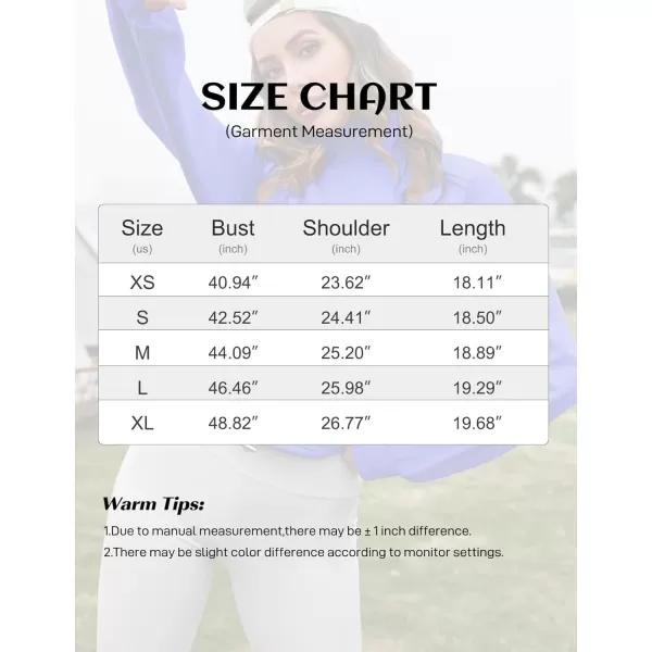Flygo Womens Half Zip Hoodies Cropped Pullover Sweatshirt Fleece Lined Sweater Tops with Pocket Thumb Hole