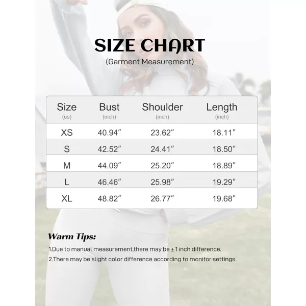 Flygo Womens Half Zip Hoodies Cropped Pullover Sweatshirt Fleece Lined Sweater Tops with Pocket Thumb Hole