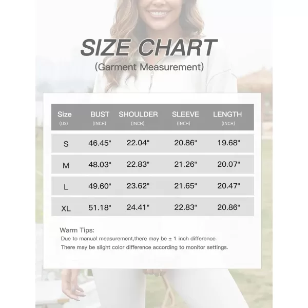 Flygo Womens Half Zip Hoodies Cropped Pullover Sweatshirt Fleece Lined Sweater Tops with Pocket Thumb Hole