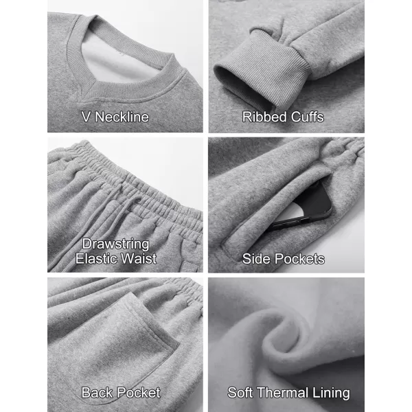 Flygo Womens Sweat Set Sweatsuit 2 Piece Outfits Pullover Sweatshirt Joggers Tracksuit Sets