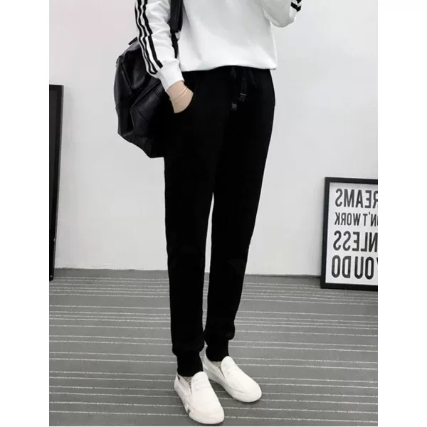 Flygo Women's Thicken Winter Casual Fleece Sherpa Lined Athletic Jogger Elastic Drawstring Sweatpants