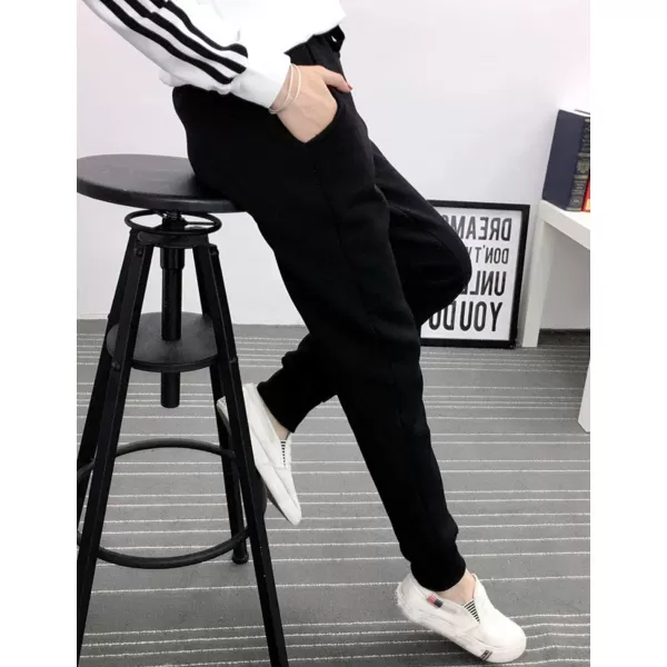 Flygo Women's Thicken Winter Casual Fleece Sherpa Lined Athletic Jogger Elastic Drawstring Sweatpants