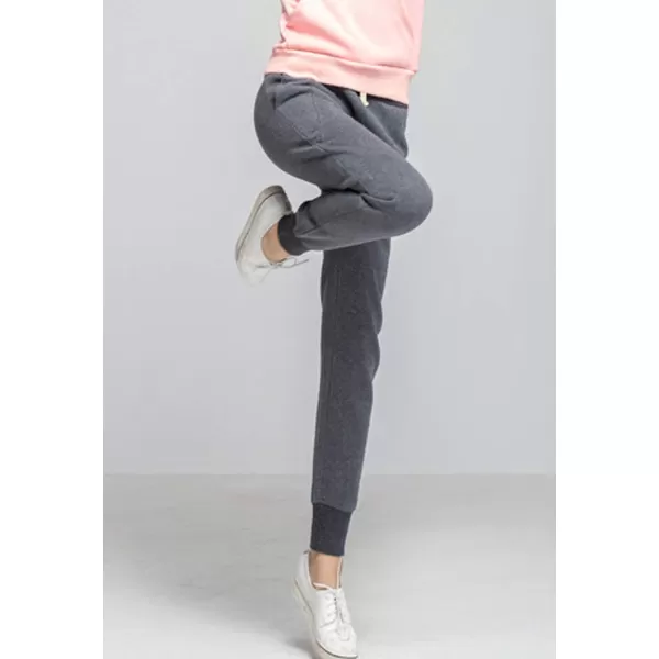 Flygo Womens Winter Fleece Sweatpants Sherpa Lined Athletic Jogger Loose-fit High Waist Harem Pants for Workout, Training)