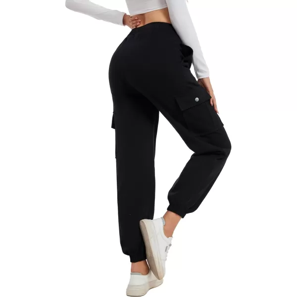 Flygo Women's Winter Warm Fleece Joggers Pants Sherpa Lined Athletic Active Sweatpants
