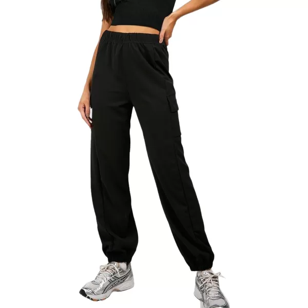 Flygo Women's Winter Warm Fleece Joggers Pants Sherpa Lined Athletic Active Sweatpants