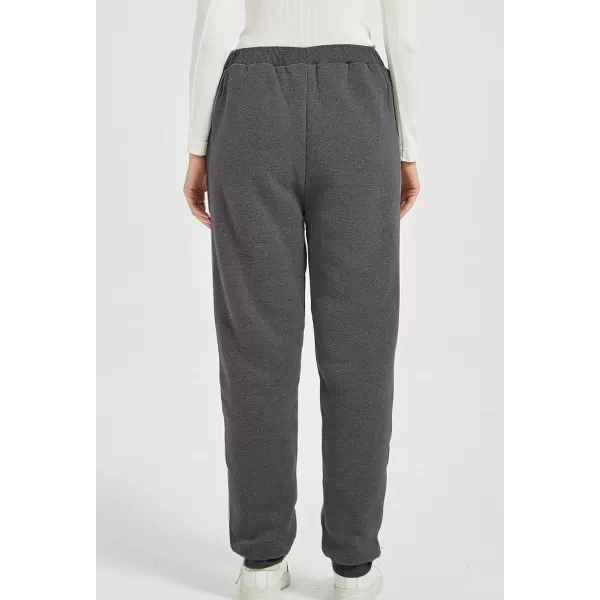Flygo Women's Winter Warm Fleece Joggers Pants Sherpa Lined Athletic Active Sweatpants