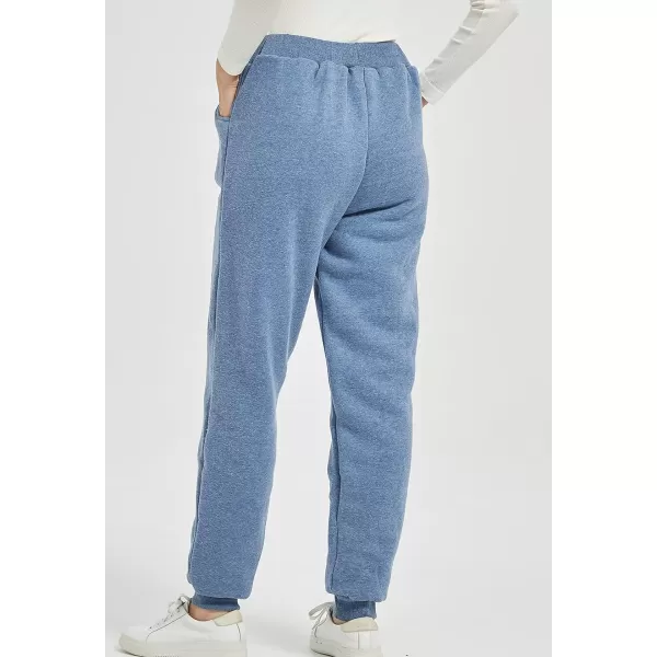 Flygo Women's Winter Warm Fleece Joggers Pants Sherpa Lined Athletic Active Sweatpants