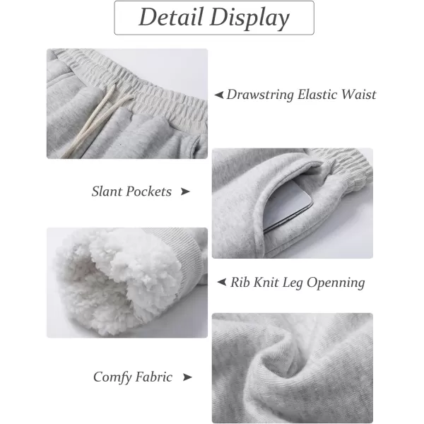 Flygo Women's Winter Warm Fleece Joggers Pants Sherpa Lined Athletic Active Sweatpants