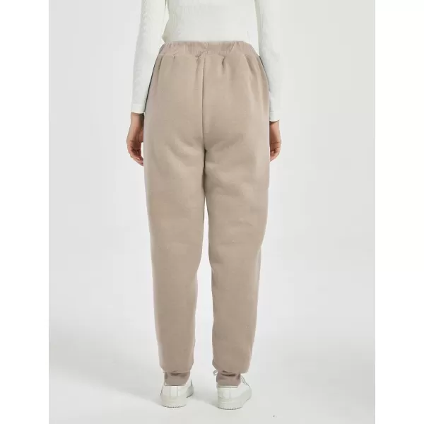 Flygo Women's Winter Warm Fleece Joggers Pants Sherpa Lined Athletic Active Sweatpants