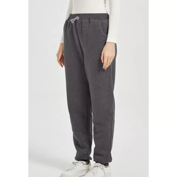 Flygo Women's Winter Warm Fleece Joggers Pants Sherpa Lined Athletic Active Sweatpants
