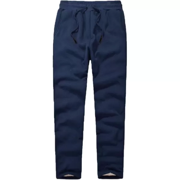 Flygo Men's Fleece Elastic Waist Sweatpants Joggers Active Sport Running Workout Pants
