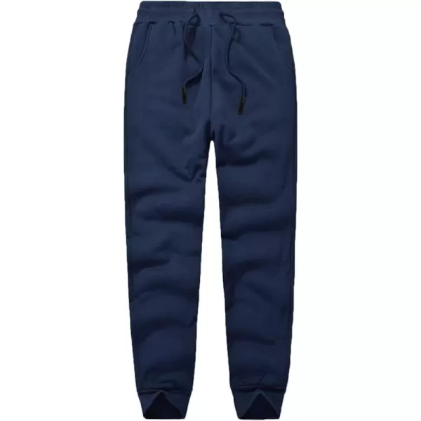 Flygo Men's Fleece Elastic Waist Sweatpants Joggers Active Sport Running Workout Pants