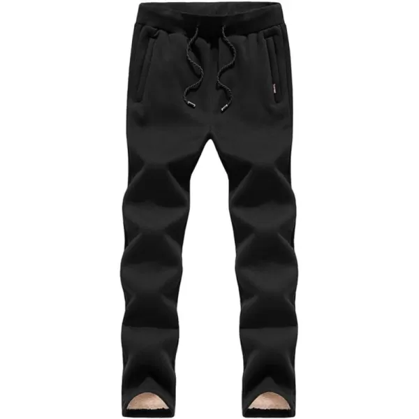 Flygo Mens Juniors Fleece Lined Winter Warm Jogger Pants Active Running Sweatpants