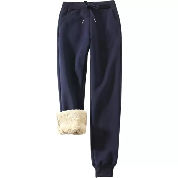 Flygo Womens Sherpa Lined Athletic Sweatpants Winter Active Joggers Fleece Pants