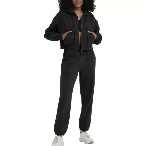 Flygo Womens Sweat Set Sweatsuit 2 Piece Outfits Pullover Sweatshirt Joggers Tracksuit Sets