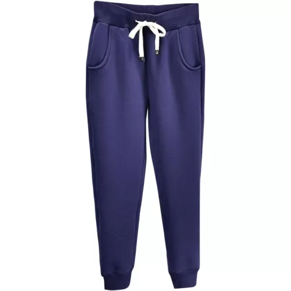 Flygo Women's Thicken Winter Casual Fleece Sherpa Lined Athletic Jogger Elastic Drawstring Sweatpants