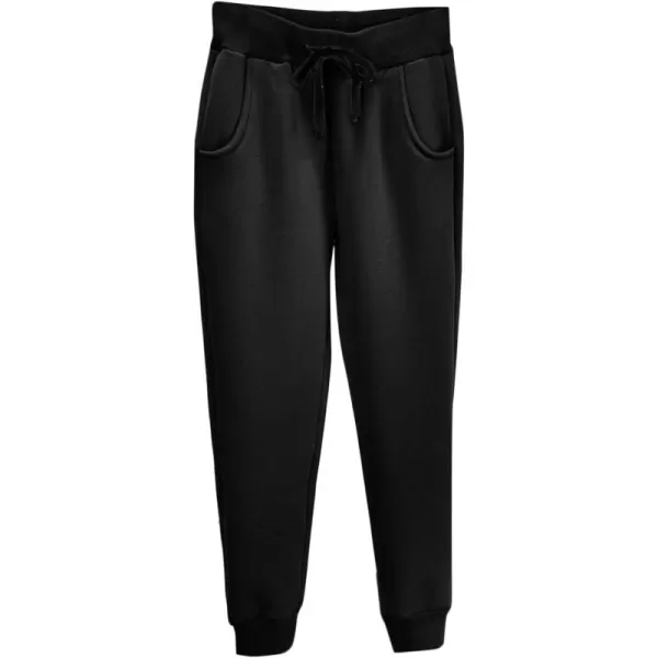 Flygo Women's Thicken Winter Casual Fleece Sherpa Lined Athletic Jogger Elastic Drawstring Sweatpants
