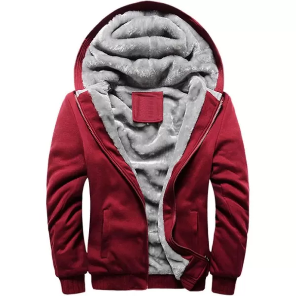 Flygo Womens Winter Thick Fleece Lined Zip Hoodie Sweatshirts Jacket Coat Outwear