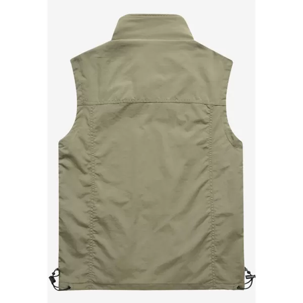 Flygo Men's Casual Lightweight Outdoor Work Safari Fishing Travel Photo Vest Multi Pockets