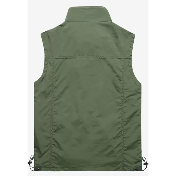Flygo Men's Casual Lightweight Outdoor Work Safari Fishing Travel Photo Vest Multi Pockets