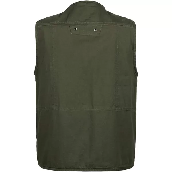 Flygo Mens Casual Outdoor Work Utility Safari Fishing Travel Vest with Pockets
