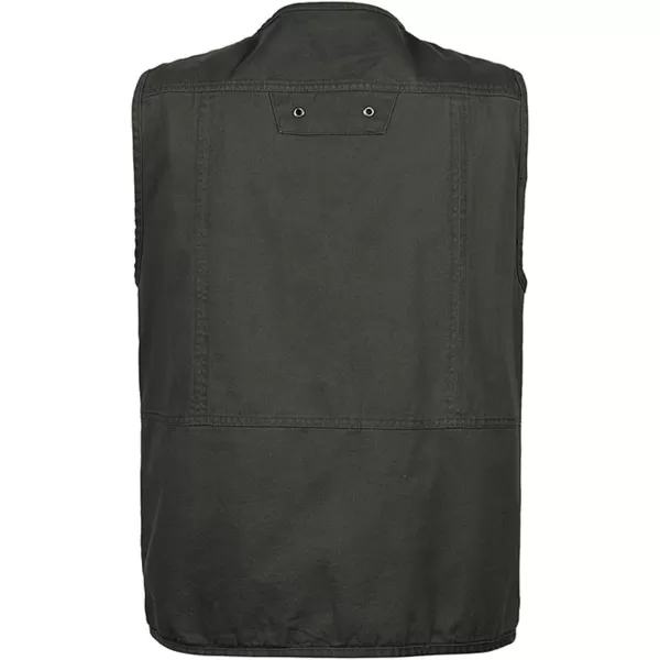 Flygo Mens Casual Outdoor Work Utility Safari Fishing Travel Vest with Pockets