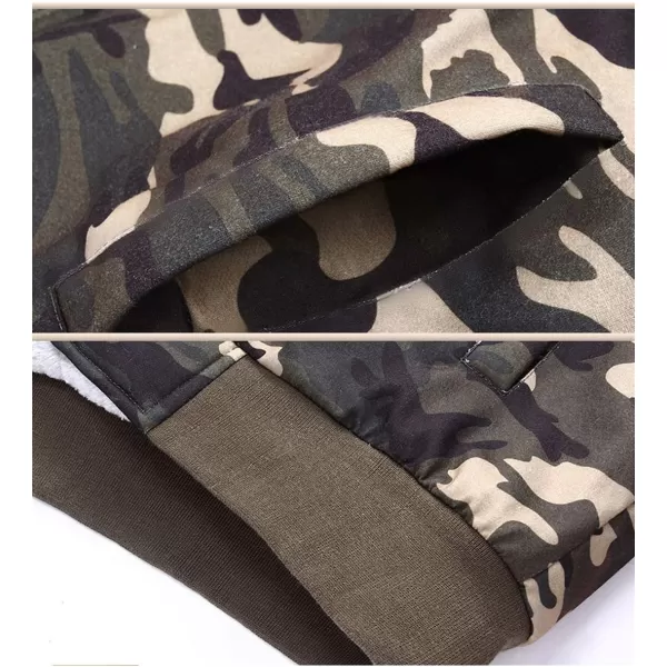 Flygo Men's Casual Winter Warm Thick Fleece Sherpa Lined Full Zip Hoodies Sweatshirt Jacket Outwear