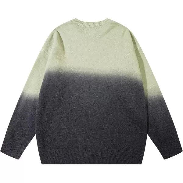 Flygo Mens Cow Sweater Harajuku Oversized Sweaters Casual Knit Pullover Jumper Sweatshirt