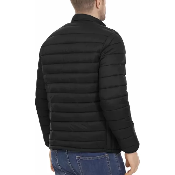 Flygo Mens Lightweight Puffer Jacket Water Resistant Winter Quilted Down Jackets Bubble Coat